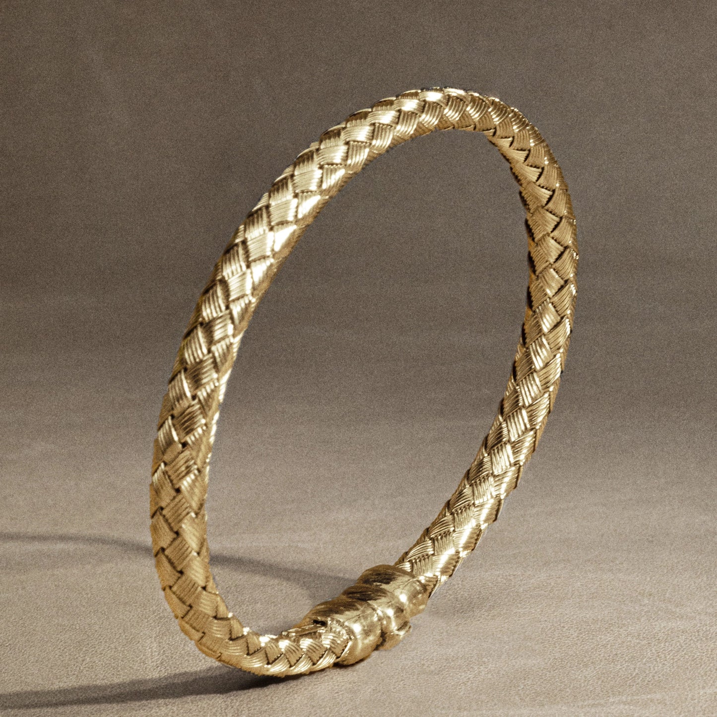 Pulsera Tiber Oro 14K oro blanco oro rosa trenzada italiana arezzo - Joyería y bisutería fina
