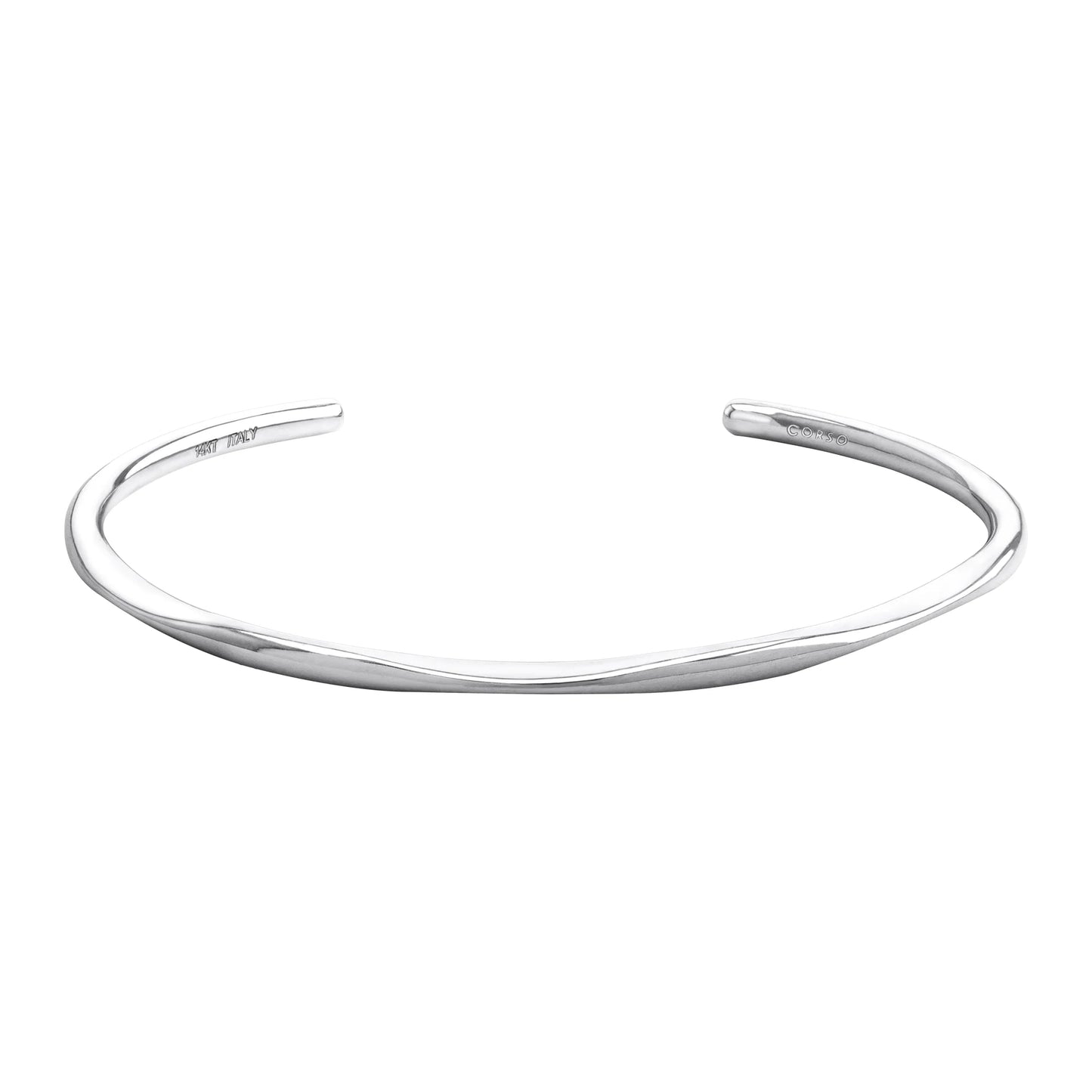 Pulsera Abierta Moon Cuff Oro 14k oro blanco, oro rosa - Joyería y bisutería fina