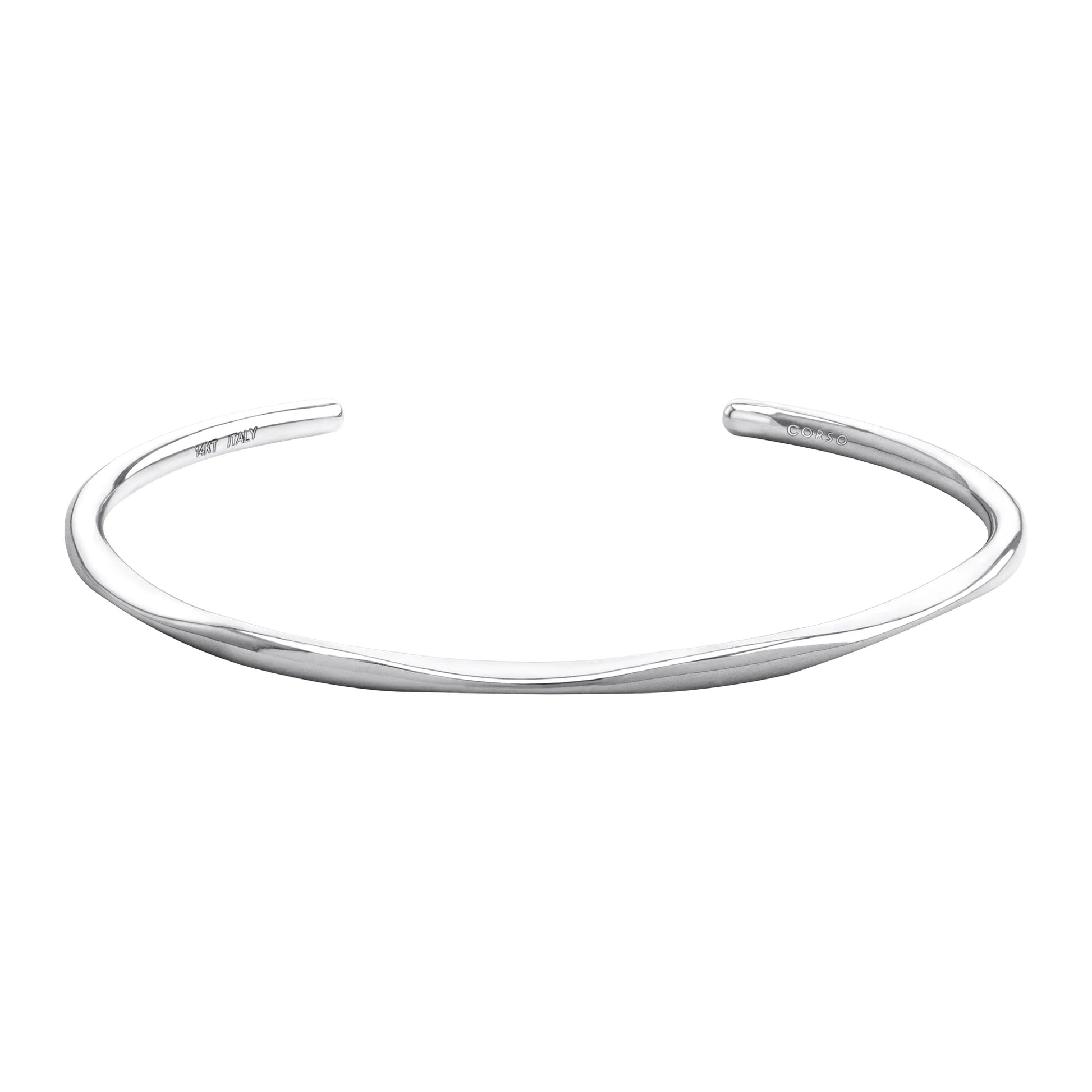 Pulsera Abierta Moon Cuff Oro 14k oro blanco, oro rosa - Joyería y bisutería fina