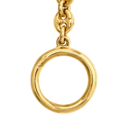 Pulsera de eslabones entrelazados con broche Omega en baño de oro 22K - Joyería y bisutería fina