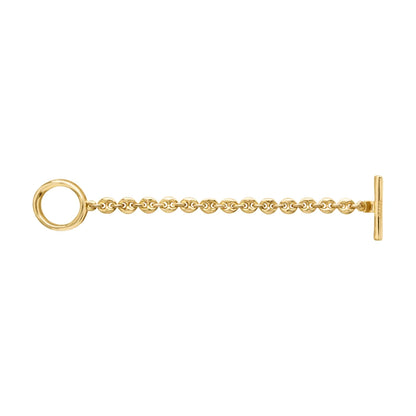Pulsera de eslabones entrelazados con broche Omega en baño de oro 22K - Joyería y bisutería fina