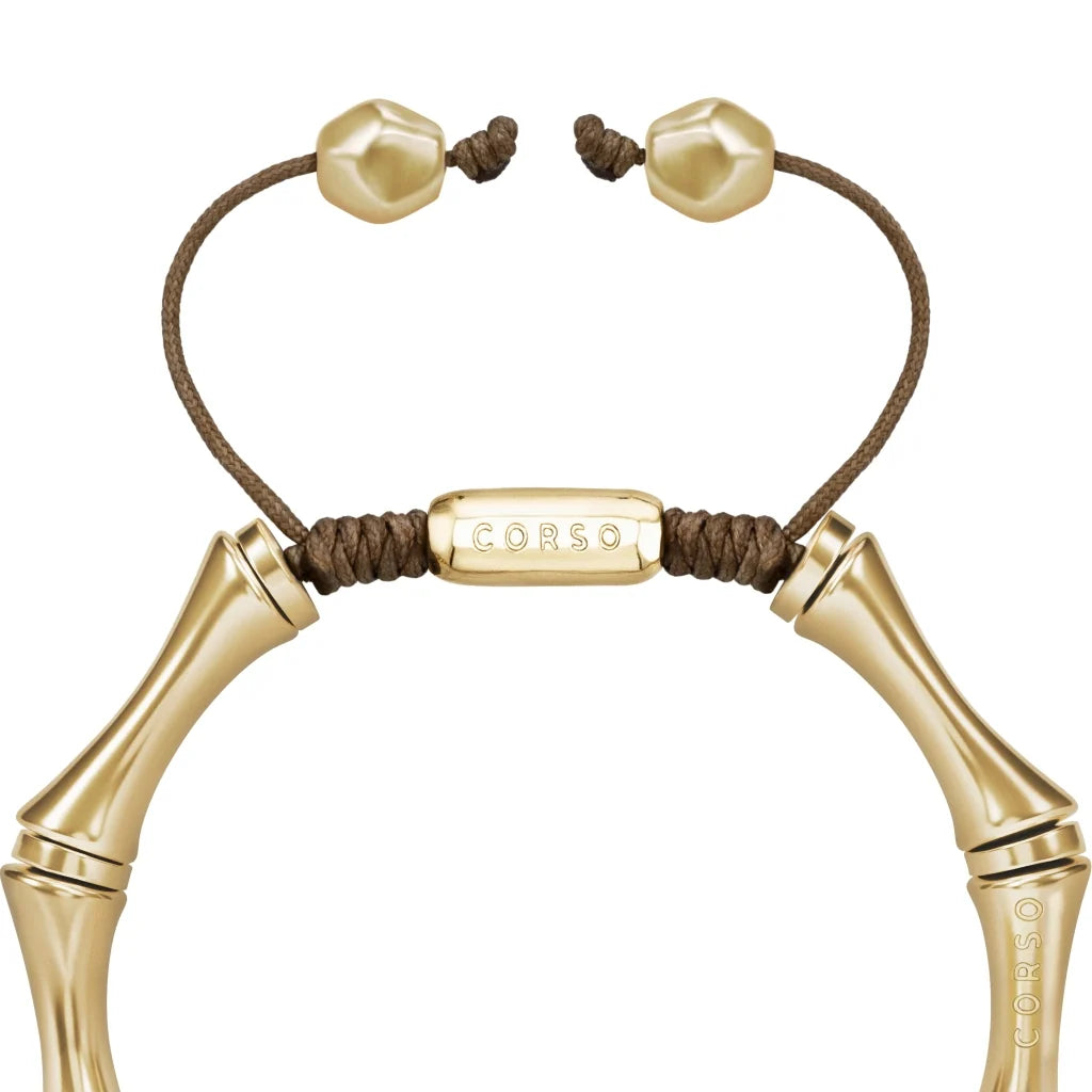 Pulsera Bañado en Oro 22K, Cuentas tubulares - Joyería y bisutería fina