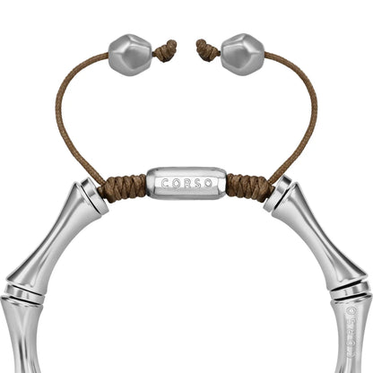 Pulsera Bañado en Rodio, Cuentas tubulares - Joyería y bisutería fina