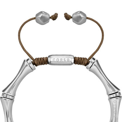Pulsera Bañado en Rodio, Cuentas tubulares - Joyería y bisutería fina