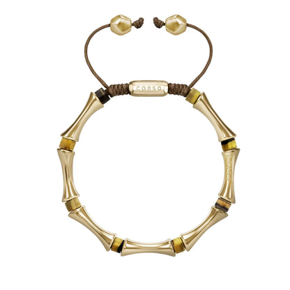 Pulsera Bañado en Oro 22K, Piedras, Cuentas tubulares - Joyería y bisutería fina