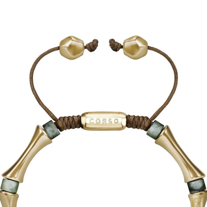 Pulsera Bañado en Oro 22K, Piedras, Cuentas tubulares - Joyería y bisutería fina