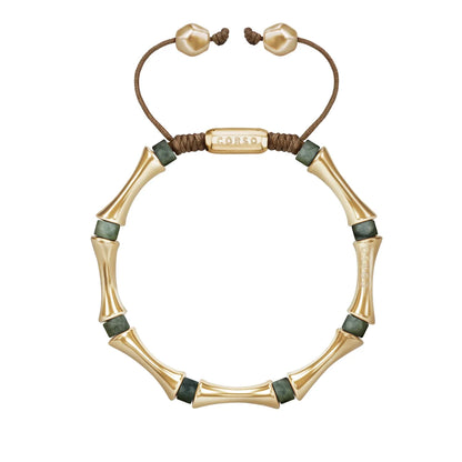Pulsera Bañado en Oro 22K, Piedras, Cuentas tubulares - Joyería y bisutería fina