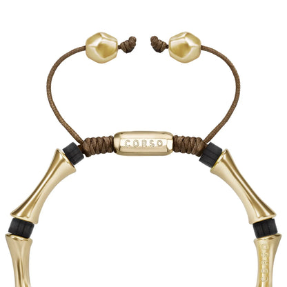 Pulsera Bañado en Oro 22K, Piedras, Cuentas tubulares - Joyería y bisutería fina