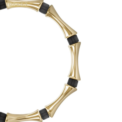 Pulsera Bañado en Oro 22K, Piedras, Cuentas tubulares - Joyería y bisutería fina
