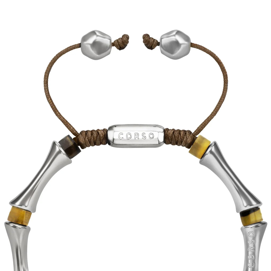Pulsera Bañado en Rodio, Piedras, Cuentas tubulares - Joyería y bisutería fina