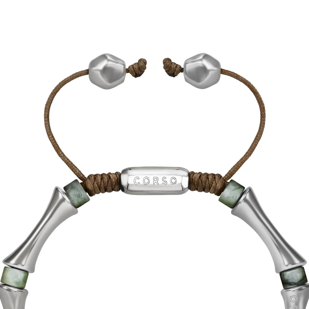 Pulsera Bañado en Rodio, Piedras, Cuentas tubulares - Joyería y bisutería fina