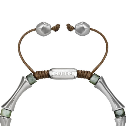 Pulsera Bañado en Rodio, Piedras, Cuentas tubulares - Joyería y bisutería fina