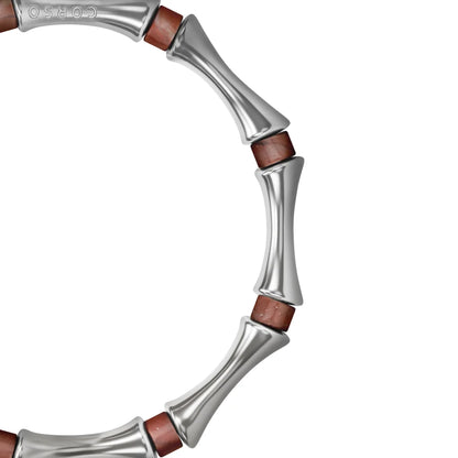 Pulsera Bañado en Rodio, Piedras, Cuentas tubulares - Joyería y bisutería fina