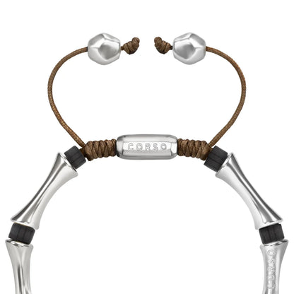 Pulsera Bañado en Rodio, Piedras, Cuentas tubulares - Joyería y bisutería fina