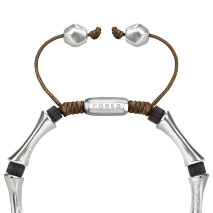 Pulsera Bañado en Rodio, Piedras, Cuentas tubulares - Joyería y bisutería fina