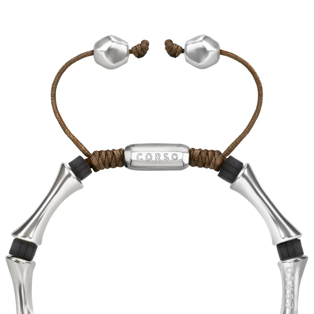 Pulsera Bañado en Rodio, Piedras, Cuentas tubulares - Joyería y bisutería fina