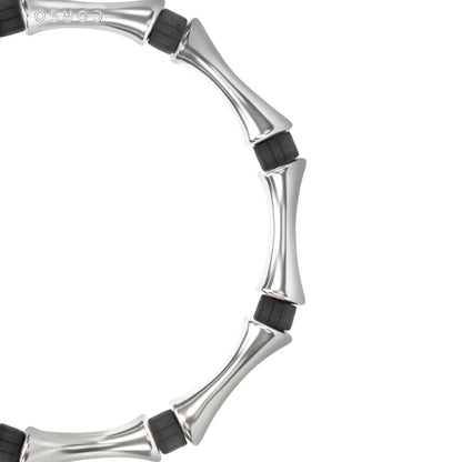 Pulsera Bañado en Rodio, Piedras, Cuentas tubulares - Joyería y bisutería fina