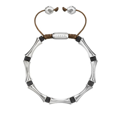 Pulsera Bañado en Rodio, Piedras, Cuentas tubulares - Joyería y bisutería fina