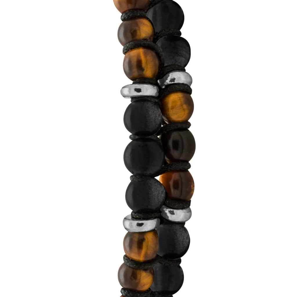 Pulsera ajustable con piedras 4mm, con mini donas y placa insignia en baño de rodio - Joyería y bisutería fina
