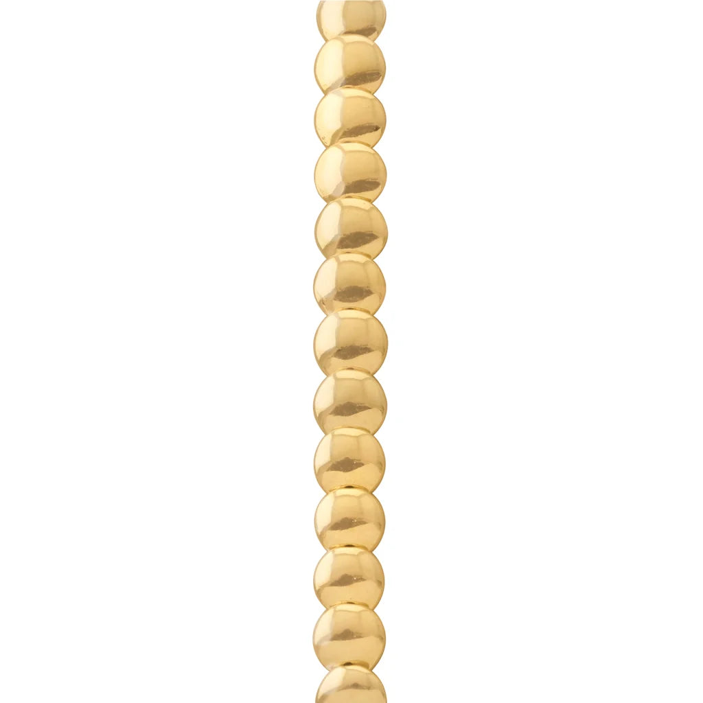 Pulsera con broche ajustable, mini lunas en baño de oro 22K - Joyería y bisutería fina