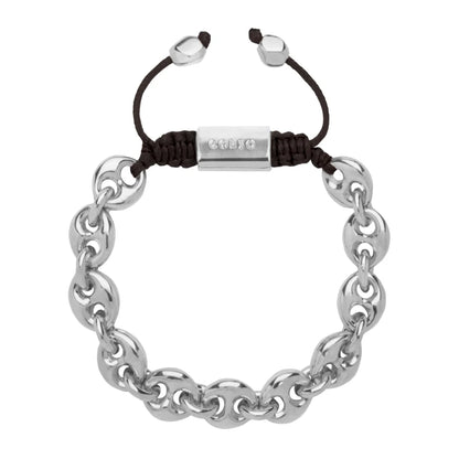 Pulsera con eslabones en baño de rodio - Joyería y bisutería fina