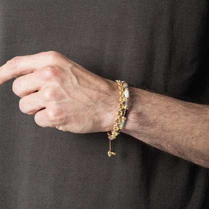 Pulsera de eslabones en baño de Oro 22K - Joyería y bisutería fina