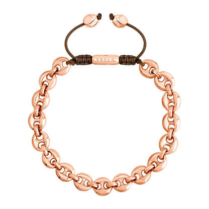 Pulsera de eslabones baño oro rosa 22K - Joyería y bisutería fina