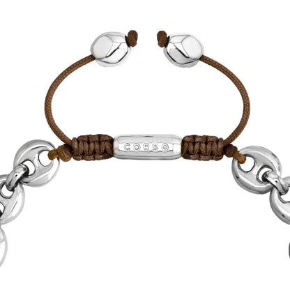 Pulsera de eslabones en baño de Rodio - Joyería y bisutería fina