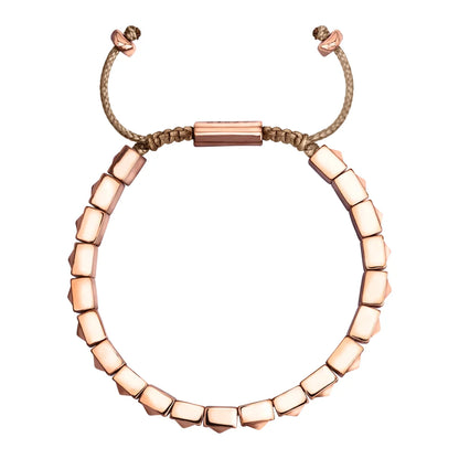 Pulsera Baño de Oro 22K, Oro Rosa 22K, Rodio, Cuentas geométricas - Joyería y bisutería fina