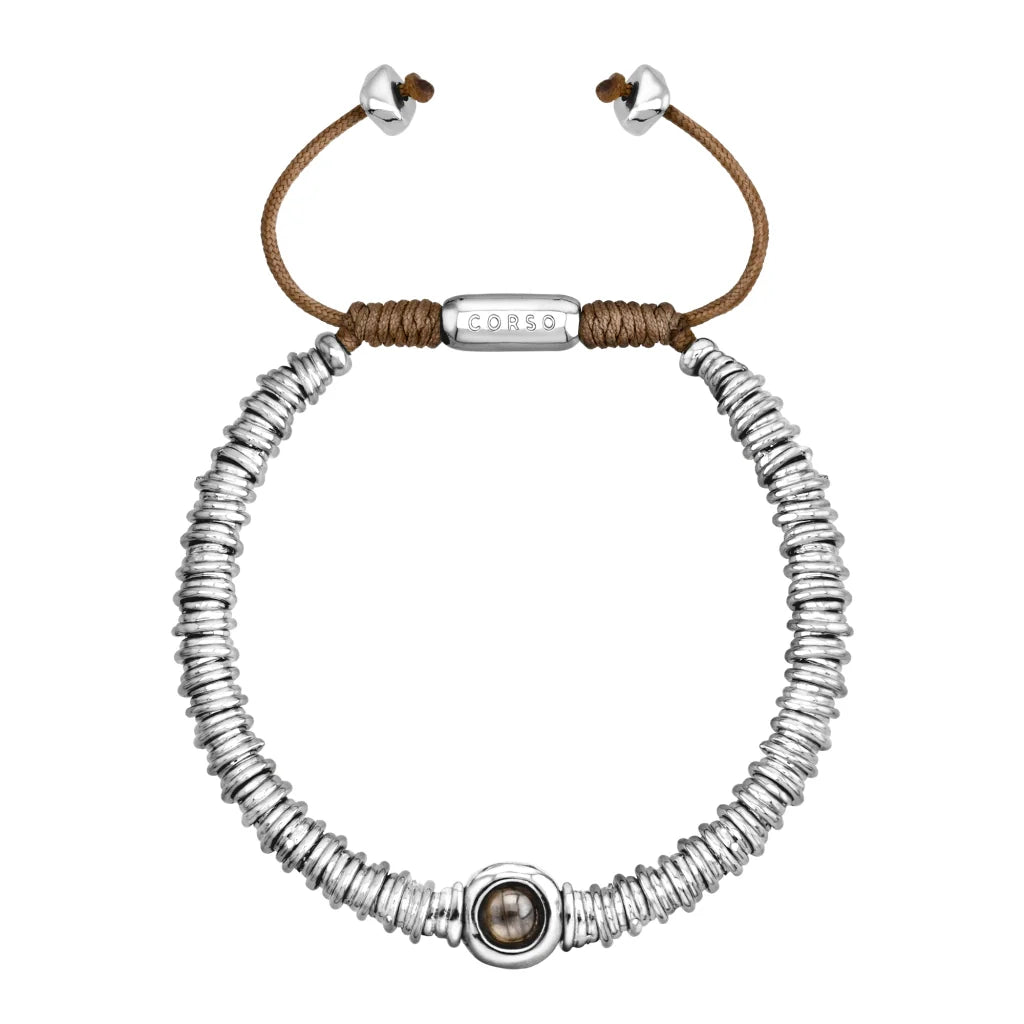 Pulsera Bañado en Rodio, Piedras naturales - Joyería y bisutería fina