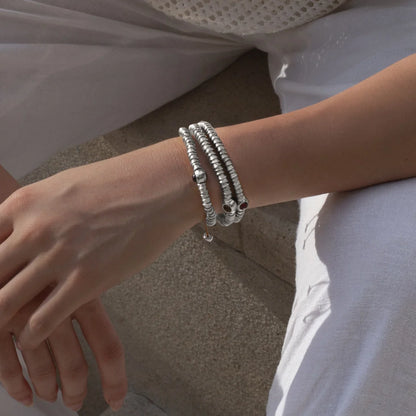Pulsera Bañado en Rodio, Piedras naturales - Joyería y bisutería fina