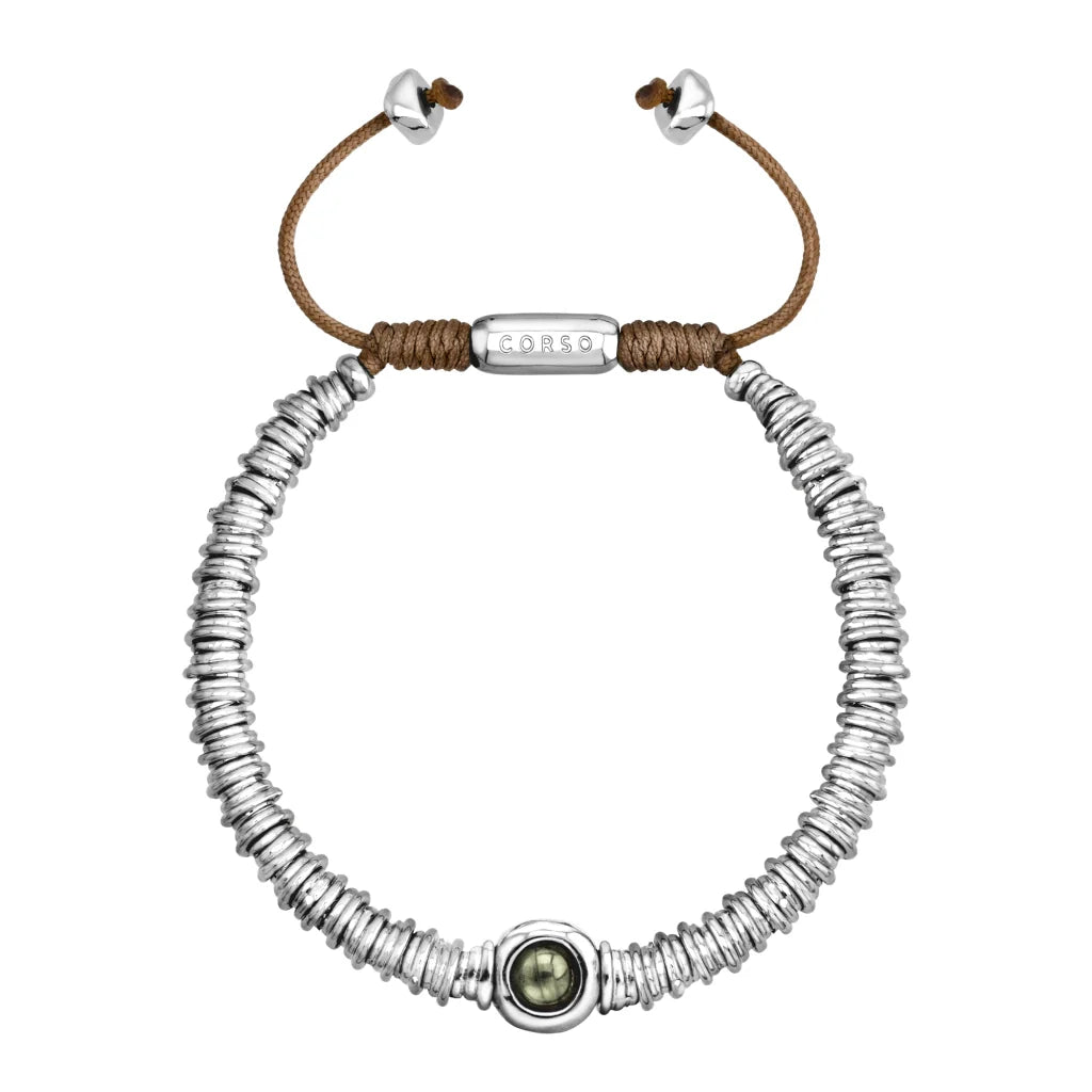 Pulsera Bañado en Rodio, Piedras naturales - Joyería y bisutería fina