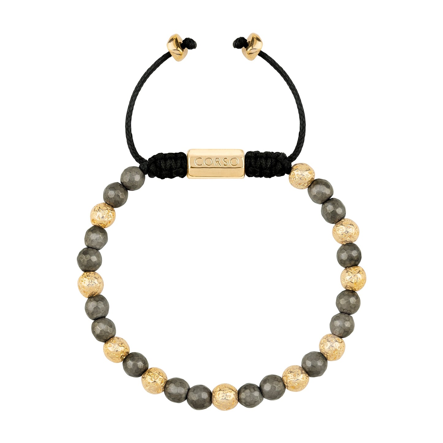 Stack Faceted Gold