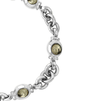 Ponza Pirita Silver Bracelet